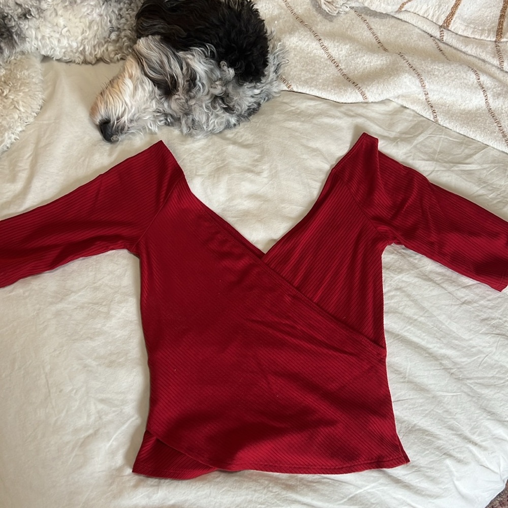 Reformation Fashion Top Sangre Red NWT